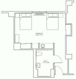 Braemar Living » Braemar at Medford Private Room Floor Plan